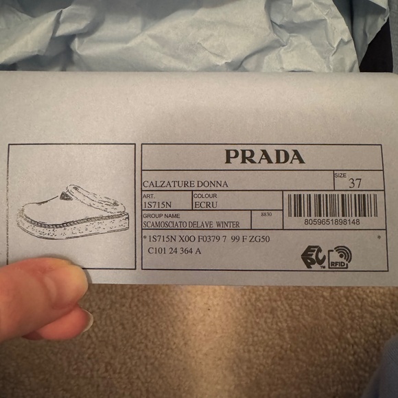 Authentic Prada Shearling Suede Mules - Picture 6 of 9